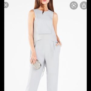 BCBG Lori Open-Back High-Low Jumpsuit W/ Tag